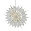 Papierstern Melli Weihnachtsstern Faltstern Mit Lichterkette Hängend 45cm Weiß