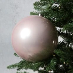 Christbaumkugel Weihnachtskugel Bruchfest 20cm Glänzend Für Außen Puderrosa -VIDAXL Store 00c4447a 57e8 4c37 864d 473bfe9730eb