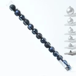 Christbaumkugel Baumkugel Bruchfest Glänzend Matt Glitzernd Dunkelblau 14Stk -VIDAXL Store 0181418b 2061 4730 9641 4c350bdd87ab