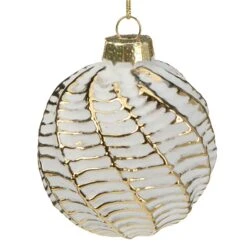 12er Weihnachtskugel-Set Ø6cm Glas Weiß/Gold 4 Sorten Im Display -VIDAXL Store 02e834b9 48c8 4935 8cfc c442595fa8d9