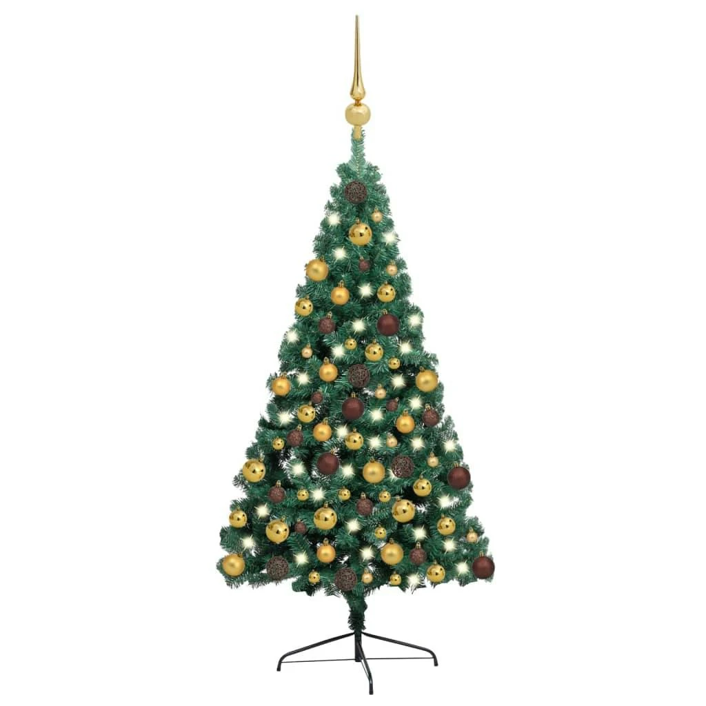 VIDAXL Künstlicher Weihnachtsbaum Mit LEDs & Ständer Grün 180 Cm PET 7 VIDAXL Künstlicher Weihnachtsbaum Mit LEDs & Ständer Grün 180 Cm PET – Bild 7