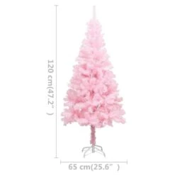VIDAXL Künstlicher Weihnachtsbaum Mit LEDs & Ständer Rosa 120 Cm PVC -VIDAXL Store 039b1aff bbda 48a2 9e1d e58de9c8761b