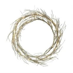 LED Lichtkranz Fizzy Fenster Türschmuck 50 LED D: 45cm Für Innen Gold