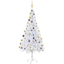 VIDAXL Künstlicher Halber Weihnachtsbaum Mit LEDs Schmuck Grün 180 Cm -VIDAXL Store 052987d1 972f 4f88 b3eb bd852d511215 1