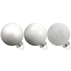 12er Weihnachtskugel-Set Ø6cm Glas Weiß/Gold 4 Sorten Im Display -VIDAXL Store 056131b1 f2b8 4266 b36e afadde99c620 1