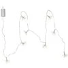 LED Lichterkette Blume 96 Tautropfen LED 8 Blüten Batterie L: 2,1m Timer Außen