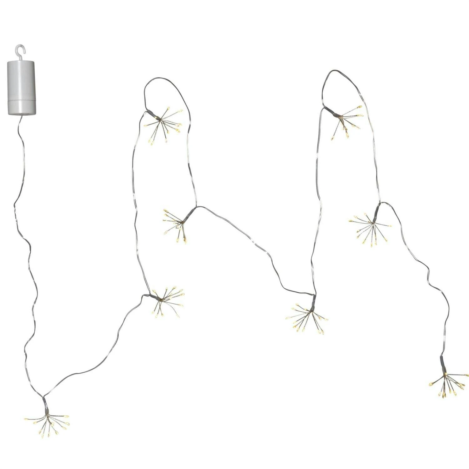 LED Lichterkette Blume 96 Tautropfen LED 8 Blüten Batterie L: 2,1m Timer Außen 1 LED Lichterkette Blume 96 Tautropfen LED 8 Blüten Batterie L: 2,1m Timer Außen