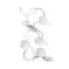 LED Lichterkette Blume 20 Leuchtende Fiberglas Blumen Trafo L: 3,72m Transparent
