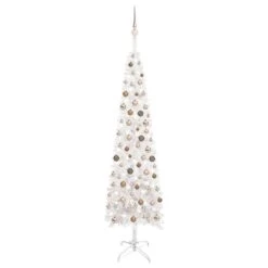 VIDAXL Schlanker Weihnachtsbaum Mit LEDs & Kugeln Blau 180 Cm -VIDAXL Store 0b761103 d665 40b6 aa43 8158fc06f24f 3
