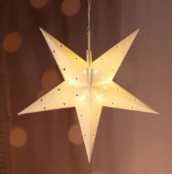 LED Weihnachtsstern Leuchtstern Adventsstern Dekostern Stern Fensterdekoration Weiß -VIDAXL Store 0bd36204 1489 47d5 ac34 532b82bf90a6