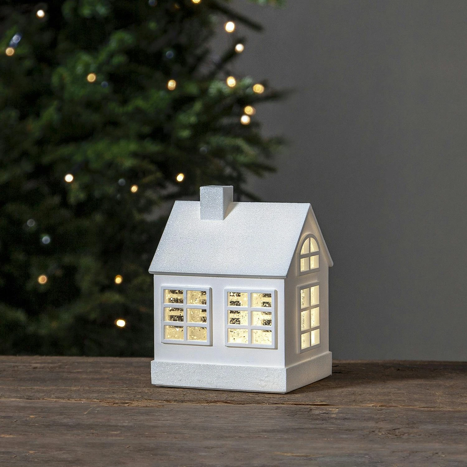 LED Haus Lichthaus Dekohaus Leuchthaus Glitzerhaus Wasserlaterne H: 15,5cm Timer 7 LED Haus Lichthaus Dekohaus Leuchthaus Glitzerhaus Wasserlaterne H: 15,5cm Timer – Bild 7