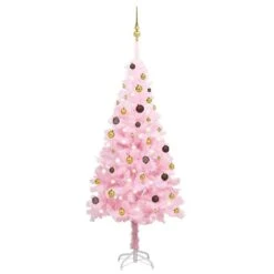 VIDAXL Künstlicher Halber Weihnachtsbaum Mit LEDs Schmuck Grün 180 Cm -VIDAXL Store 0cf651ab e1f1 4739 b15f 9bad1ca85300 1