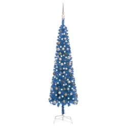 VIDAXL Schlanker Weihnachtsbaum Mit LEDs & Kugeln Schwarz 120 Cm -VIDAXL Store 0d4f05f0 9c87 4da0 aca6 52f4abe12da1