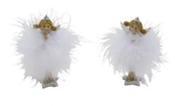 NEU Engelset Mit Federn, Liegend, Weiß, 2 Stück, 14 X 4 X 6 Cm, "Germany", Handgefertigt -VIDAXL Store 0daf0db7 7512 44c3 bf98 45fb366ed9df 1