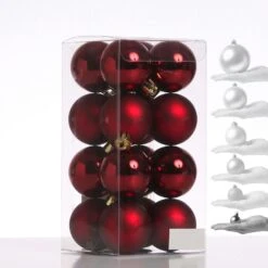 Christbaumkugel Weihnachtskugel Bruchfest D: 4cm Glänzend Matt Weinrot 16er Set 8 Christbaumkugel Weihnachtskugel Bruchfest D: 4cm Glänzend Matt Weinrot 16er Set -VIDAXL Store 0e279159 b149 4f8f 8418 a36e6c543511
