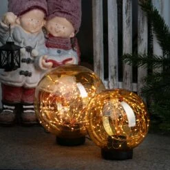 LED Kugel Mit Drahtlichterkette Gartenleuchte Stehend 80LED Amber 20cm Für Außen 12 LED Kugel Mit Drahtlichterkette Gartenleuchte Stehend 80LED Amber 20cm Für Außen -VIDAXL Store 0e627672 a49f 42f8 a631 30ebeee76da6