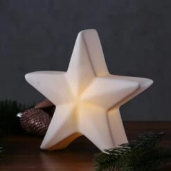 LED Stern Lichtstern Leuchtstern Dekostern H: 19cm Inkl. Batterie Für Innen Weiß -VIDAXL Store 0f2dd9f3 4aae 44db acfb 199a96359909