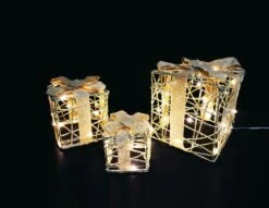 Tarrington House Weihnachtsgeschenk 3er Set, Metall/ PVC/ Kupfer, 40 LED, 1.4 W, Warmweiß -VIDAXL Store 14db7b7c ebb8 4700 af15 13f56831d3ac