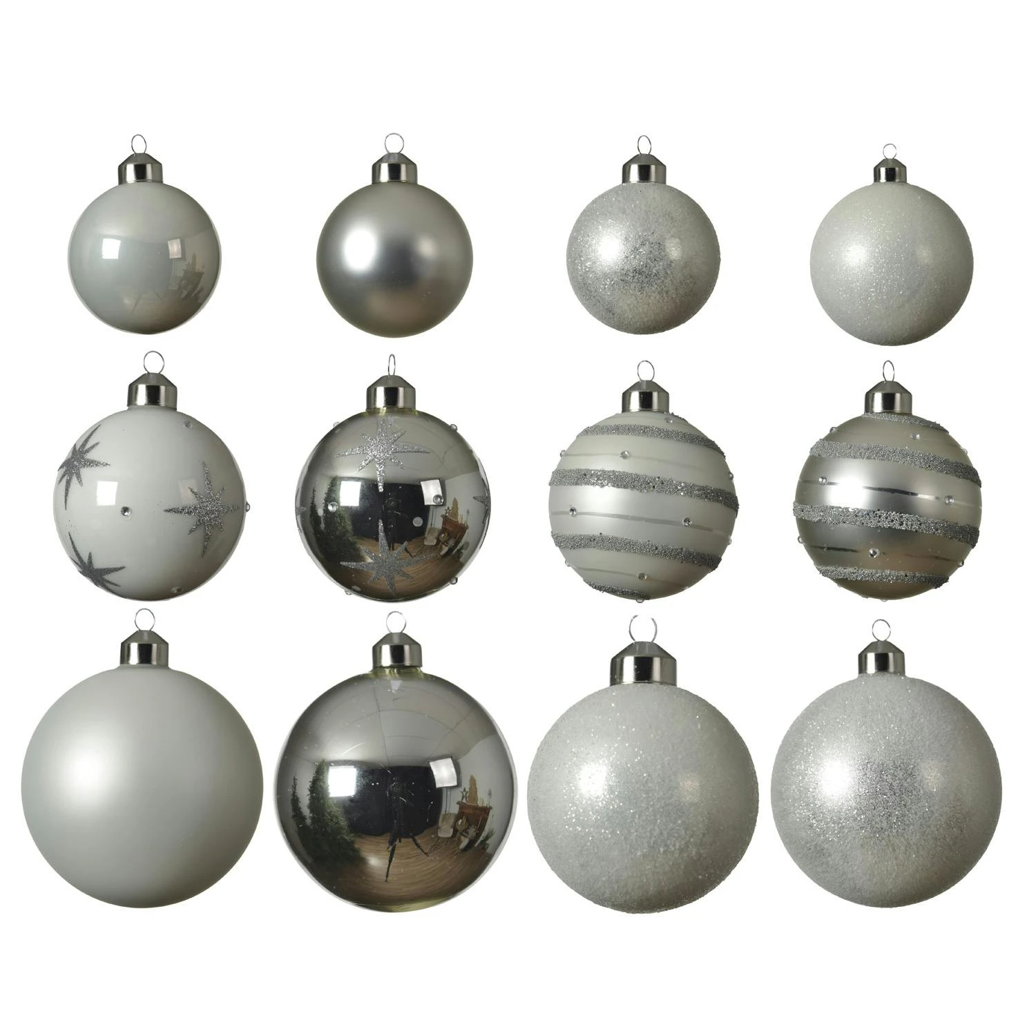 Christbaumkugel Weihnachtskugel Glas D: 10cm Glänzend Matt Grün Salbeigrün 4 St. 4 Christbaumkugel Weihnachtskugel Glas D: 10cm Glänzend Matt Grün Salbeigrün 4 St. – Bild 4