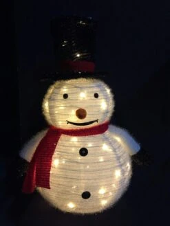 Tarrington House Schneemann, Dacron/Metall, 35 X 35 X 71 Cm, 60 LED -VIDAXL Store 16f6c188 f8c6 431c 897d 50535a510e90