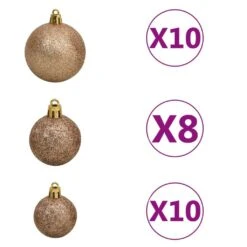VIDAXL Künstlicher Weihnachtsbaum Mit LEDs Kugeln Zapfen 210 Cm -VIDAXL Store 177287a7 eab1 4032 88d6 7708f0d87538