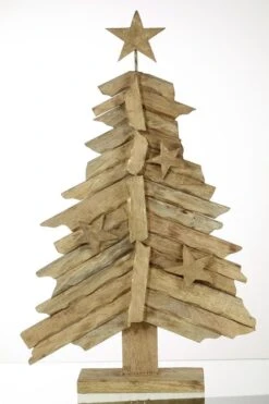 Tarrington House Weihnachtsbaum, Holz, 84 Cm Hoch, Mit Sockel, Braun -VIDAXL Store 1a42ec7b c19b 422e a320 106b4c7d2a04