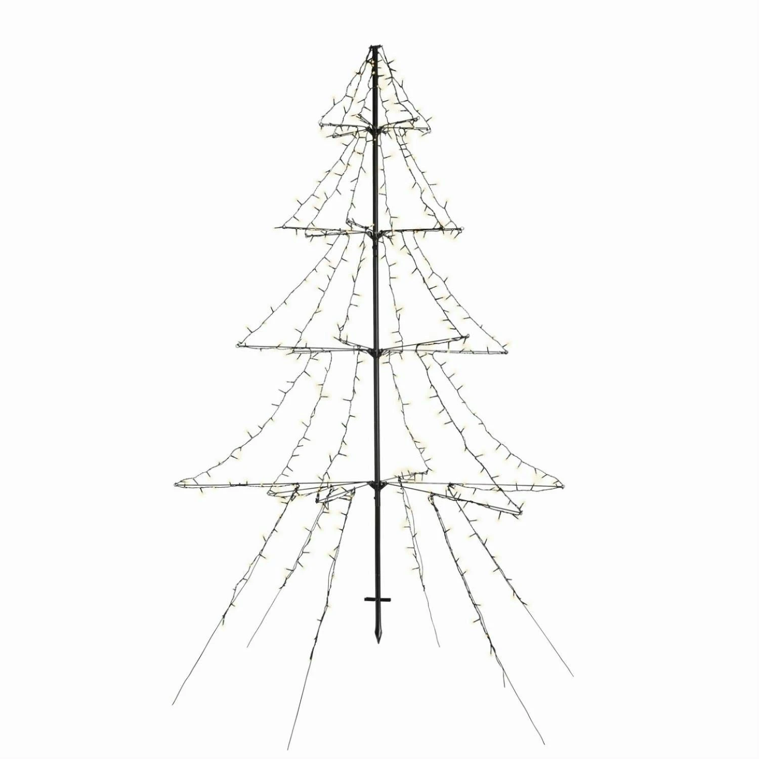 LED Leuchtbaum Weihnachtsbaum Dimmbar H: 3m Timer Aufklappbar Außen Vorgarten 1 LED Leuchtbaum Weihnachtsbaum Dimmbar H: 3m Timer Aufklappbar Außen Vorgarten