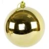 XXL Weihnachtskugeln Groß Für Den Außenbereich, Frostsicher Und Wetterfest - Ø 25 Cm, Gold Glänzend