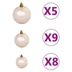 VIDAXL Schlanker Weihnachtsbaum Mit LEDs & Kugeln Blau 240 Cm -VIDAXL Store 1f10f4a1 048a 47d0 a740 790297c500db