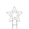LED Gartenstecker Stern Silhouette 180LED H: 38cm Weihnachtsdeko Gartendeko