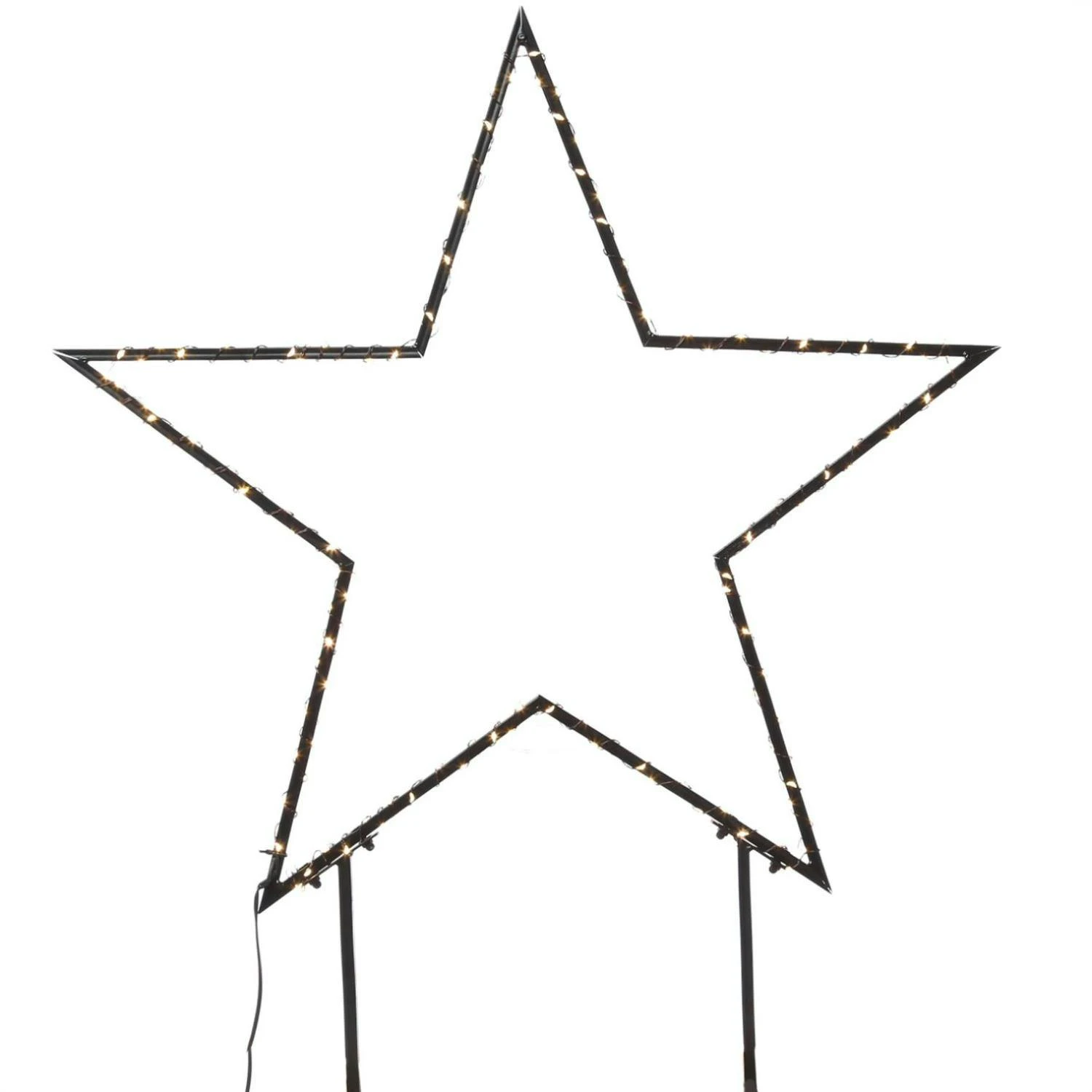 LED Gartenstecker Stern Leuchtstern Lichterstern H: 70cm Weihnachtsdeko F. Außen 4 LED Gartenstecker Stern Leuchtstern Lichterstern H: 70cm Weihnachtsdeko F. Außen – Bild 4