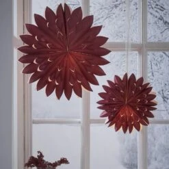 Papierstern Weihnachtsstern Faltstern Dekostern D: 40cm Fensterschmuck Rot -VIDAXL Store 211647bb 8e95 4433 bac1 4ea4a04bdd07