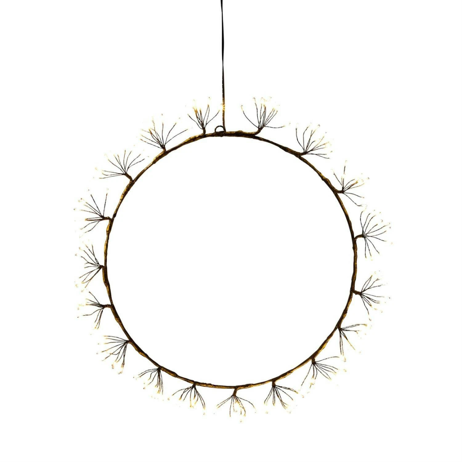 LED Kranz Ring Kreis Wanddeko Hängend Weihnachten 120LED D: 50cm Für Außen 2 LED Kranz Ring Kreis Wanddeko Hängend Weihnachten 120LED D: 50cm Für Außen – Bild 2