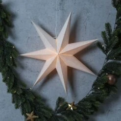 Papierstern Leuchtstern Weihnachtsstern Faltstern Hängend E14 Fassung Kabel Weiß -VIDAXL Store 2420e545 2b9d 4265 81d7 7ef58de3a135