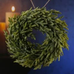 Tannenkranz Türkranz Kunststoff Gefrostet D: 30cm Innen Und Außen Grün -VIDAXL Store 25831379 0957 41bf 9bb6 e58458343992