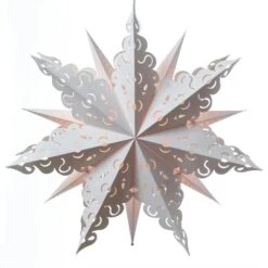 Papierstern Sara Weihnachtsstern Faltstern Leuchtstern D: 69cm Inkl. Kabel Braun -VIDAXL Store 26803cef 4ec9 4341 bc23 eb9683e22ffc