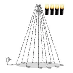 LED Baummantel Lichterkette 12 Stränge 252LED Bunt 13Funkt. Fernbedienung 2,1m -VIDAXL Store 28781391 8c8f 47f6 9dd1 1757e6830490 1