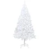 VIDAXL Künstlicher Weihnachtsbaum Mit LEDs & Dicken Zweigen Weiß 120cm