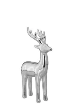 Deko Rentier, Klein, Silberglänzend (11,5 X 6 X 13,7cm) -VIDAXL Store 2ee10802 8d77 402b b2ba 08b35f76e3db