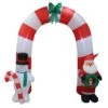 Türbogen Santa Und Schneemann 240 Cm Selbstaufblasend