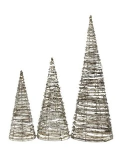 Tarrignton House LED-Rattanpyramide, 3 Größe (S,M,L), 90 LED