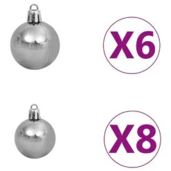 VIDAXL Künstlicher Weihnachtsbaum Mit LEDs, Kugeln & Zapfen 180 Cm -VIDAXL Store 36d16e0f eca3 4d39 b39c d66f24c07a84