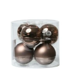 Christbaumkugel Weihnachtskugel Glas D:8cm Glänzend Matt Blau Dunkelblau 6er Set -VIDAXL Store 3968a93e 82b7 4754 ac28 d34dc53dc243