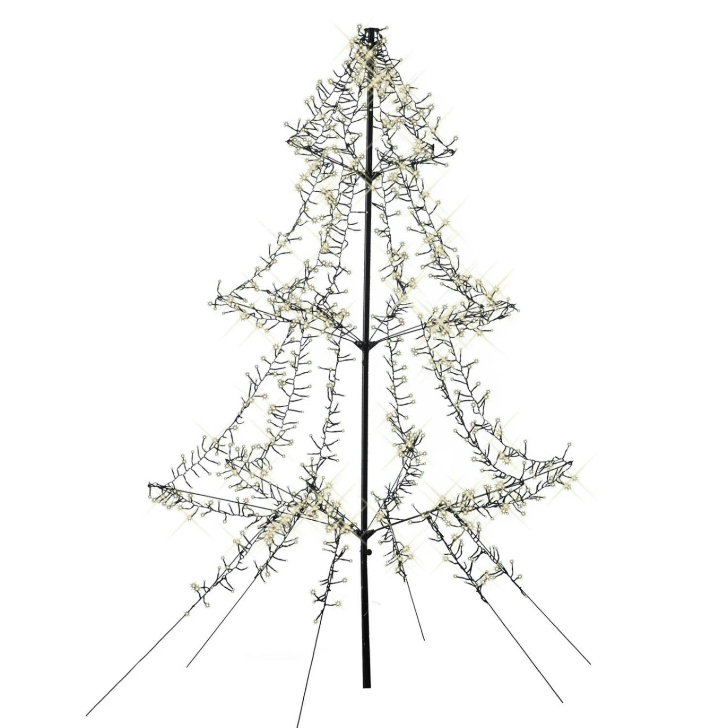 LED Leuchtbaum Weihnachtsbaum Dimmbar H: 3m Timer Aufklappbar Außen Vorgarten 4 LED Leuchtbaum Weihnachtsbaum Dimmbar H: 3m Timer Aufklappbar Außen Vorgarten – Bild 4