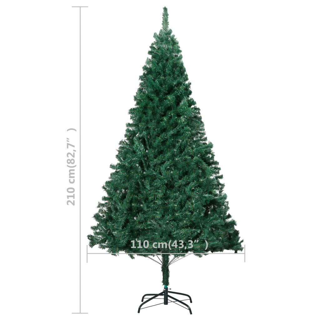 VIDAXL Künstlicher Weihnachtsbaum Mit LEDs Dicke Zweige Grün 210 Cm 6 VIDAXL Künstlicher Weihnachtsbaum Mit LEDs Dicke Zweige Grün 210 Cm – Bild 6