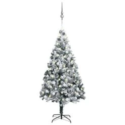 VIDAXL Künstlicher Weihnachtsbaum Mit LEDs & Kugeln Weiß 180 Cm PVC 9 VIDAXL Künstlicher Weihnachtsbaum Mit LEDs & Kugeln Weiß 180 Cm PVC -VIDAXL Store 3c9de0f9 b942 4024 a4c2 c2527278ef21 3