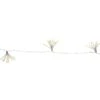LED Lichterkette Blume 120 Tautropfen LED 10 Blüten Dekolicherkette L:2,1m Timer