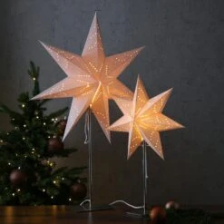 Papierstern Luna Weihnachtsstern Leuchtstern H: 55cm E14 Fassung Inkl.Kabel Weiß -VIDAXL Store 3fa7aafb 6a68 4088 bbbb 8c10ad89647c