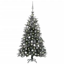 VIDAXL Künstlicher Weihnachtsbaum LEDs & Kugeln Grün 120 Cm PVC & PE -VIDAXL Store 409b1361 95b8 4a43 ab09 65b7736c1a44 1