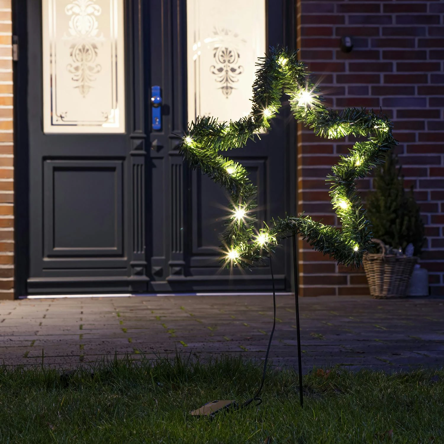 LED Gartenstecker Stern Leuchtstern Lichterstern H: 70cm Weihnachtsdeko F. Außen 6 LED Gartenstecker Stern Leuchtstern Lichterstern H: 70cm Weihnachtsdeko F. Außen – Bild 6